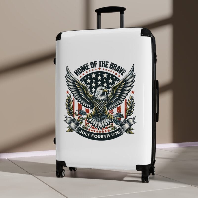 HOME OF THE BRAVE SUITCASE