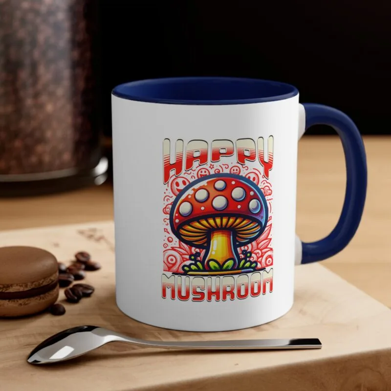 Happy mushroom mug