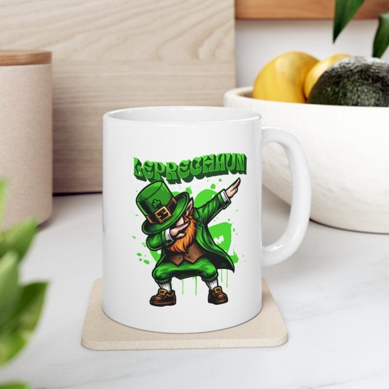 LEPRECHAUN DABBING POSE mug