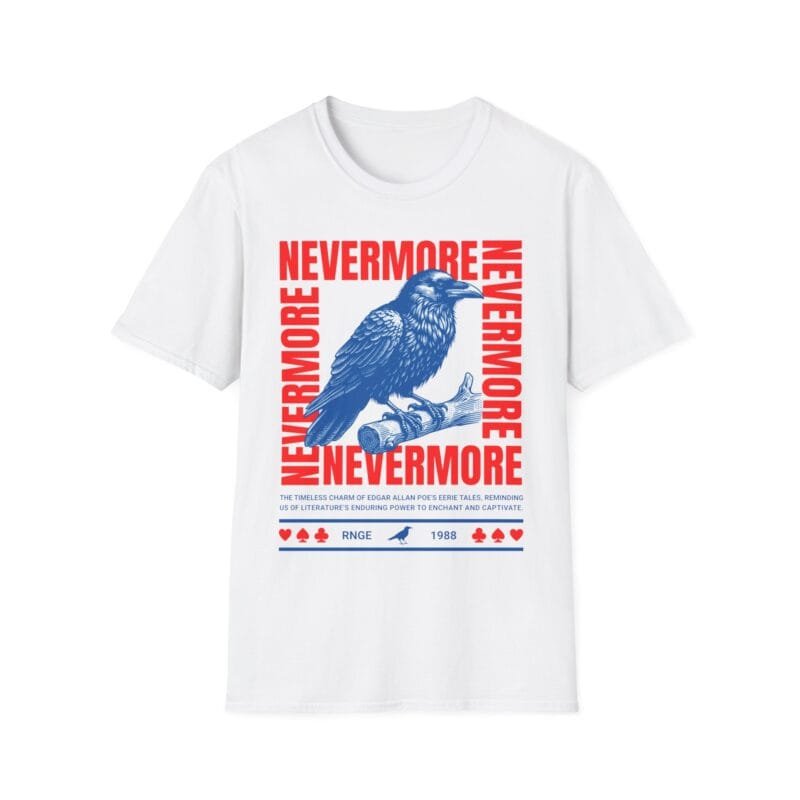 THE RAVEN NEVERMORE POETRY LOVE BIRD T-SHIRT