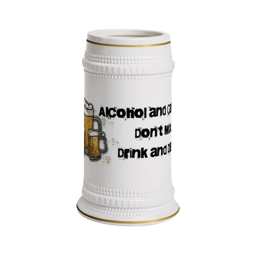 Alcohol and calculus stein mug