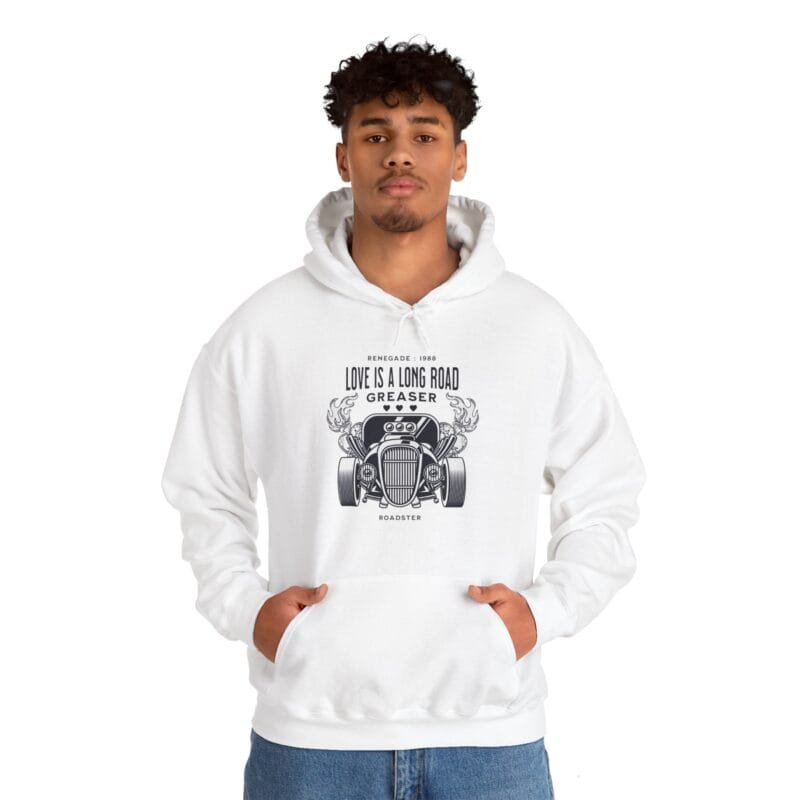 LOVE IS ALONG ROAD SWEATSHIRT HOODED