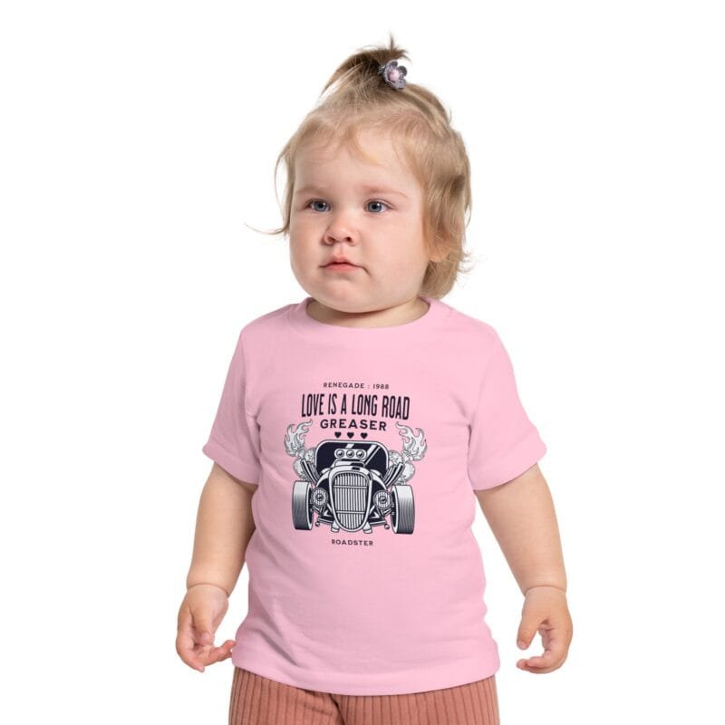 LOVE IS LONG RAOD BABY'S SHIRT