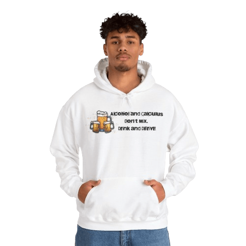 alcohol and calculus sweatshirt with hood