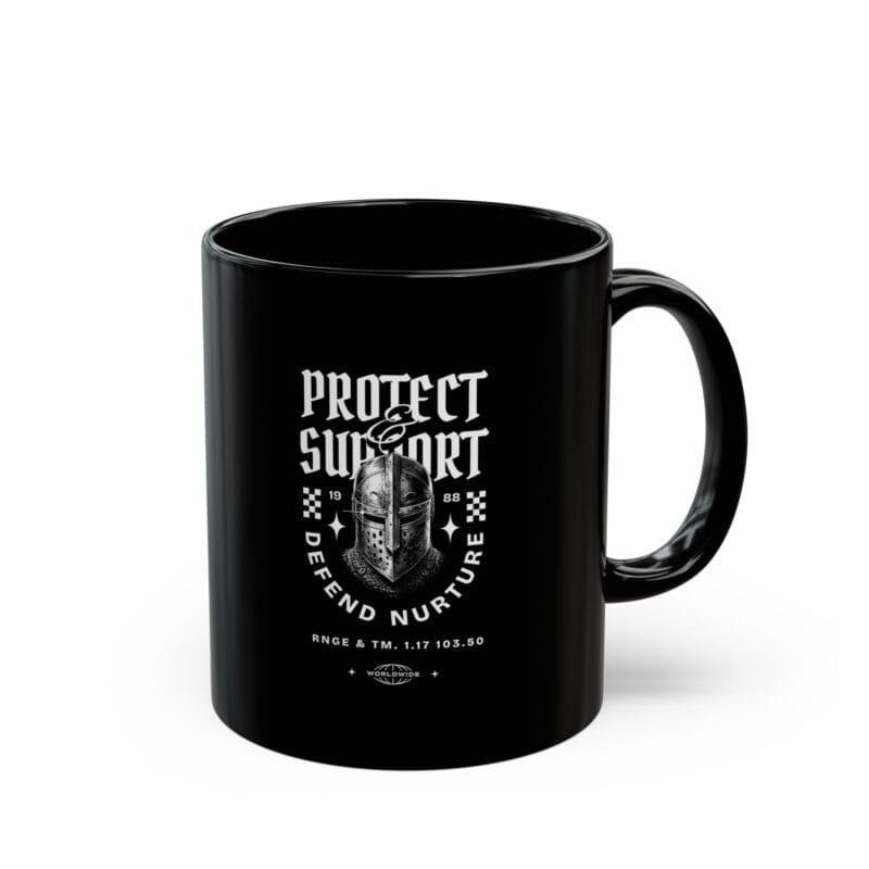 PROTECT & SUPPORTProtect & Support Black Mug - 11oz & 15oz | Perfect for Advocates & Activists $8.30