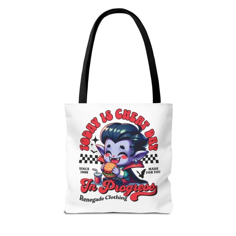 TODAY IS CHEAT DAY Tote Bag (AOP) $13.86