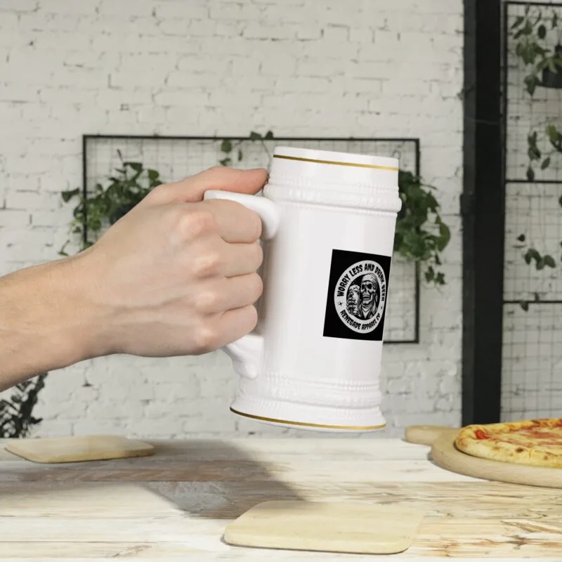 SKULL BEER Beer Stein Mug $24.09