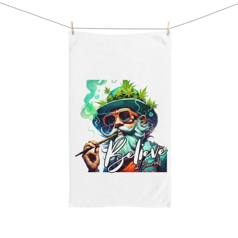 MARIJUANA-BELIEVE IN YOURSELF Hand Towel $11.73