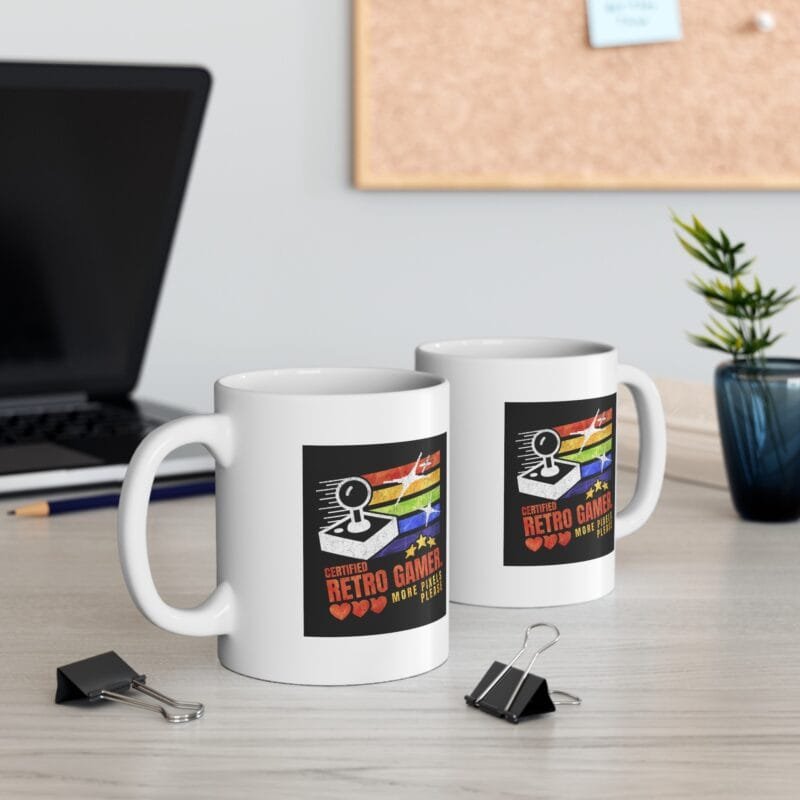 CERTIFIED RETRO GAMER - Ceramic Mug, 11oz