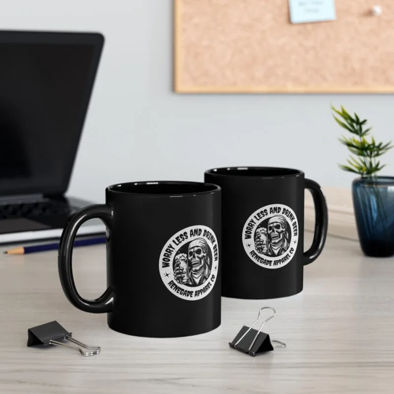 SKULL BEER Black Mug (11oz, 15oz) $8.30