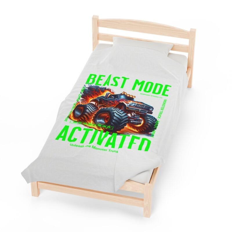 BEAST MODE Beast Mode Activated Velveteen Plush Blanket for Kids & Adults $50.87
