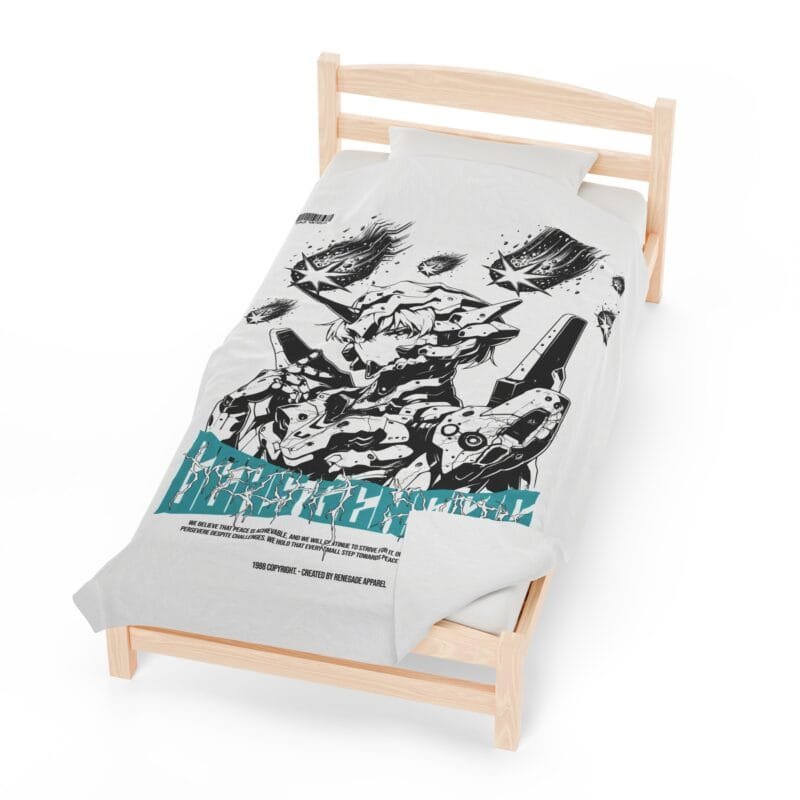 GEAS GENESIS Futuristic Velveteen Plush Blanket - Anime-Inspired Comfort & Style $38.15