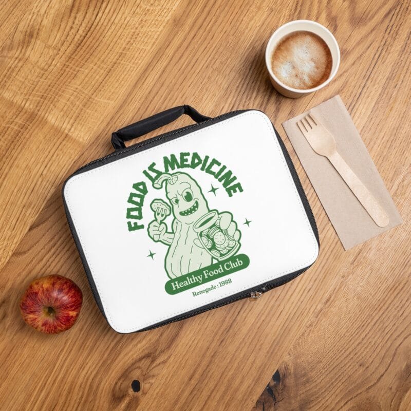 FOOD IS MEDICINE Food is Medicine Lunch Bag | Eco-Friendly Healthy Food Club Tote $37.11