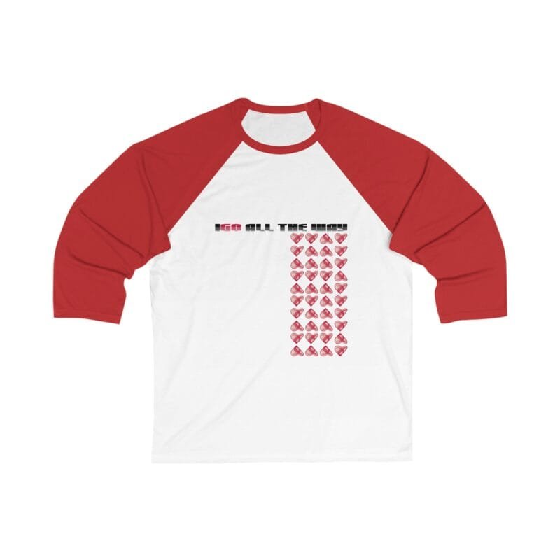 HEART Unisex 3/4 Sleeve Baseball Tee - 'I ❤️ All the Hugs' - Perfect for Casual Days and Celebrations $22.64