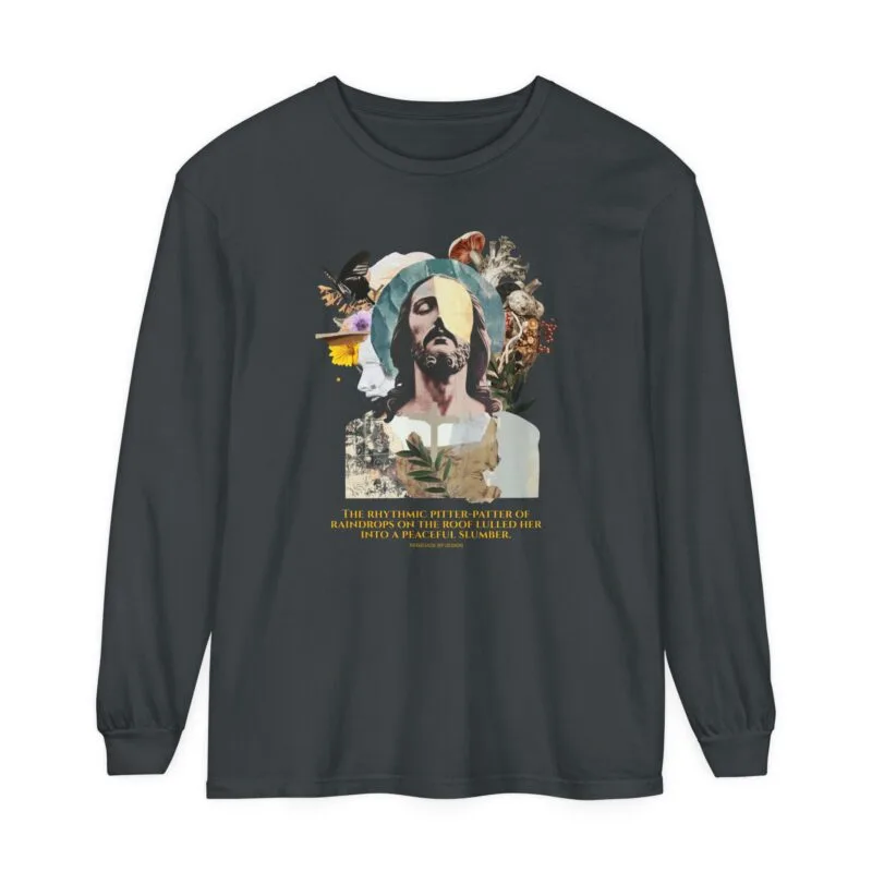 THE RHYTHMIC OF RAINDROPS Sikhism Respect Long Sleeve T-Shirt - Garment-Dyed Awareness Tee $26.59