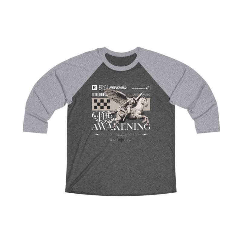THE AWAKENING Unisex Tri-Blend 3\4 Raglan Tee $26.05 E