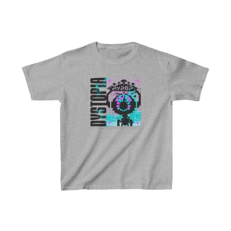 DYSTOPIA Dystopian Vibes Kids Heavy Cotton Tee - Bright Yellow Graphic T-Shirt $10.68