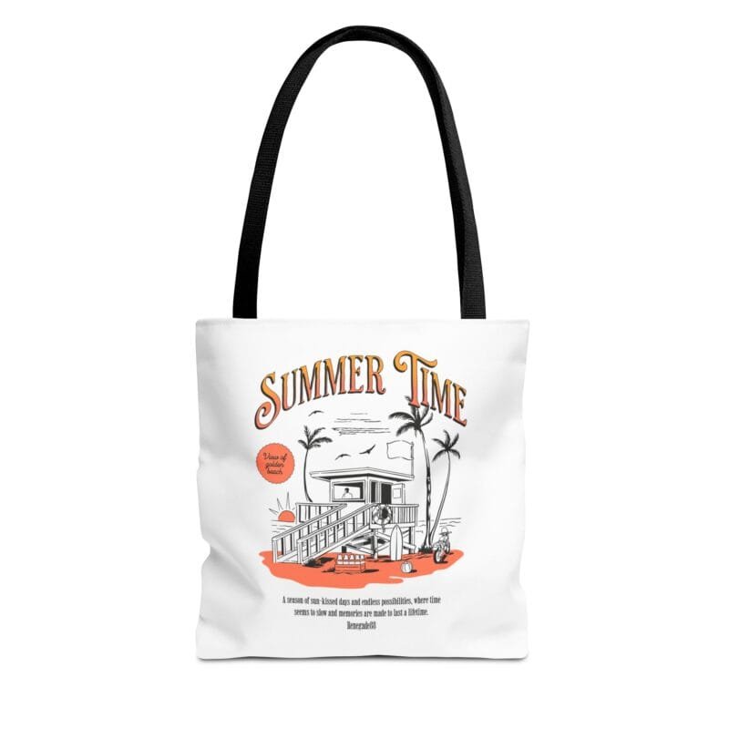 SUMMER TIME Summer Time Tote Bag - Beach Vibes Eco-Friendly Carryall $13.86