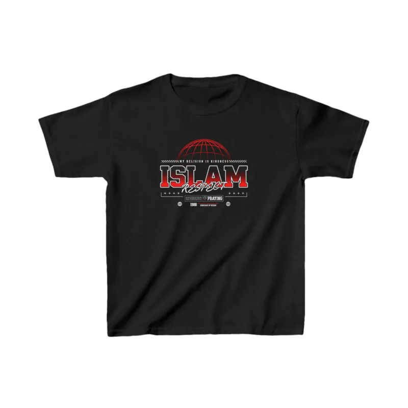 ISLAM Islam Pride Kids Heavy Cotton Tee - Faith-Inspired Youth Apparel $10.68