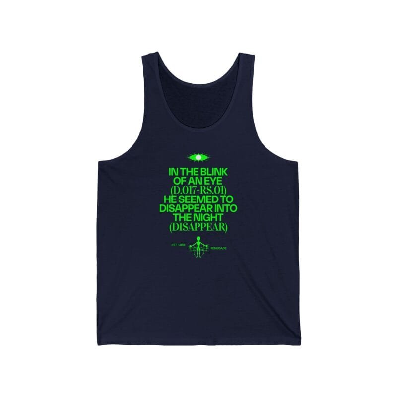 DISAPPEAR Unisex Jersey Tank $16.86