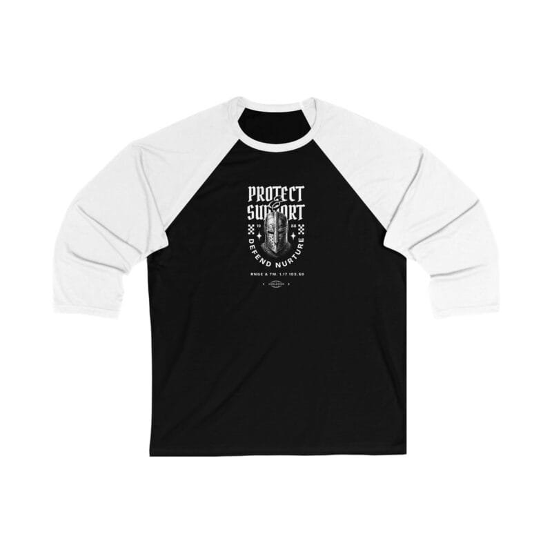 PROTECT & SUPPORT Unisex 3\4 Sleeve Baseball Tee $24.13