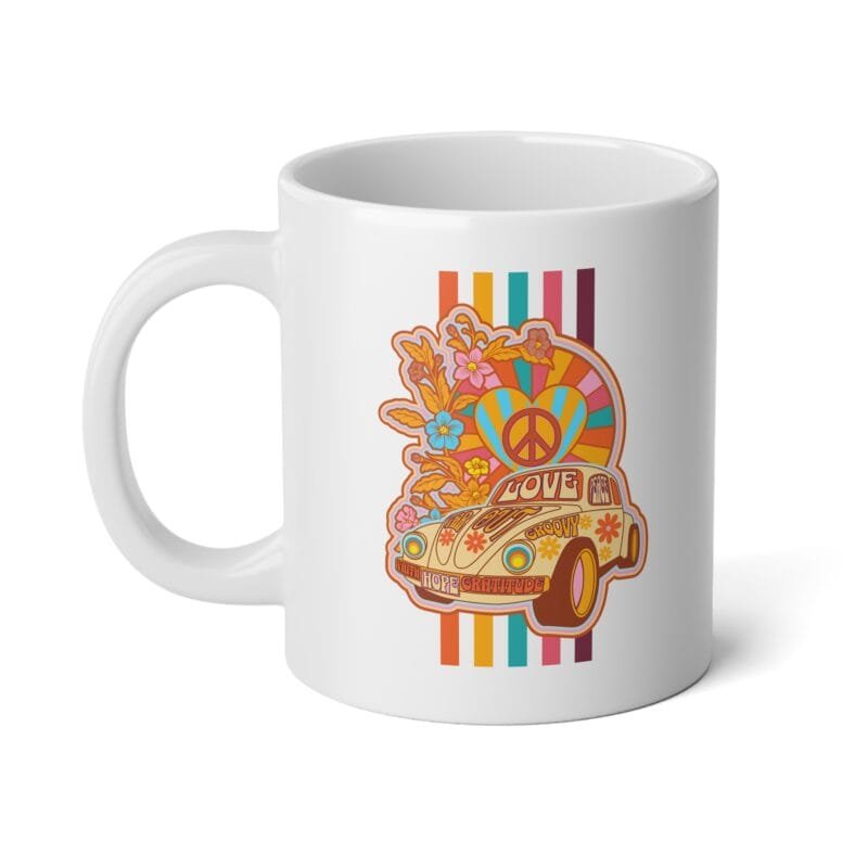 BUGS 60's FLOWER POWER - Ceramic Mug, 11oz