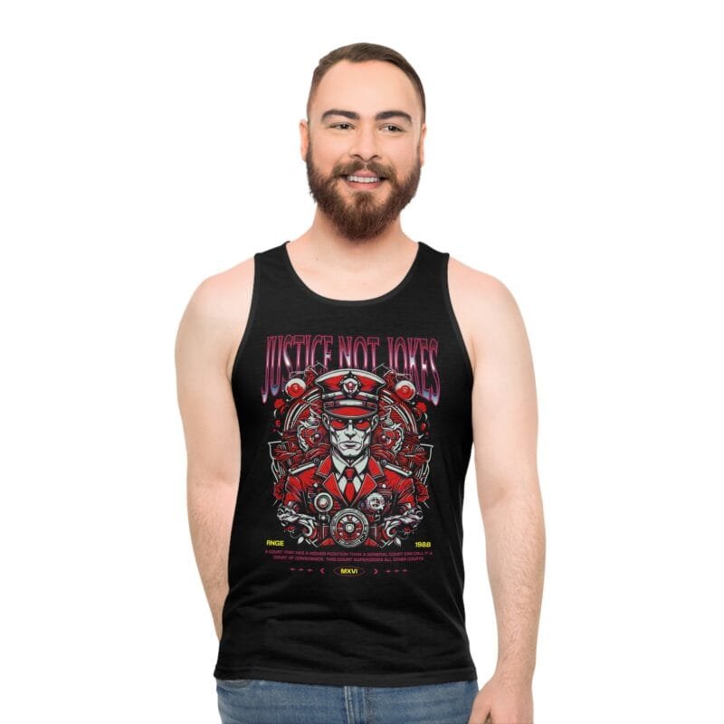 JUSTICE NOT JOKES Unisex Tank Top (AOP) $21.49