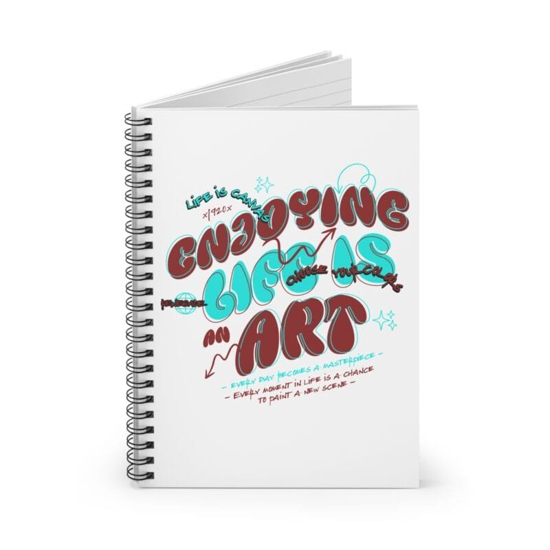 DOODLLE QUOTE Spiral Notebook - Ruled Line $10.06