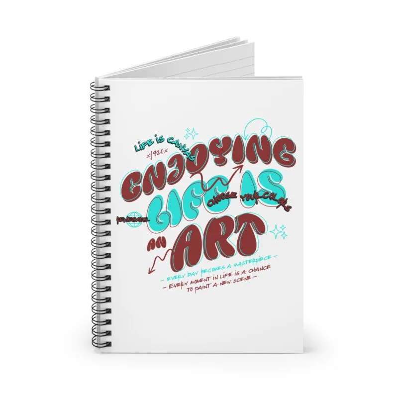 DOODLLE QUOTE Spiral Notebook - Ruled Line $10.06