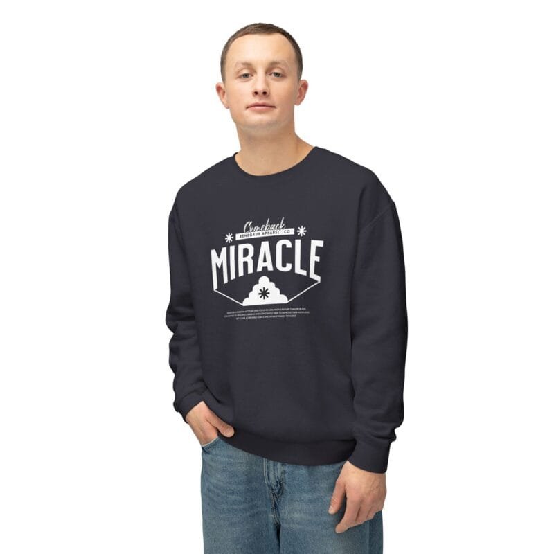 MIRACLE Unisex Lightweight Crewneck Sweatshirt $36.54