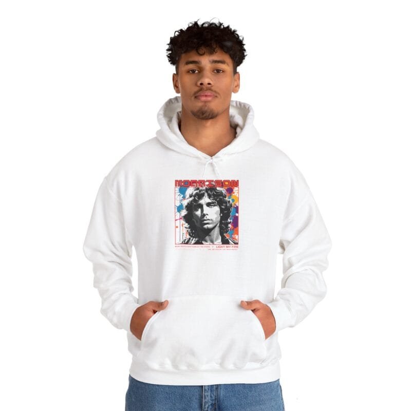 JIM MORRISION Jim Morrison Art Unisex Heavy Blend Hoodie – Vintage Inspired Sweatshirt $35.57