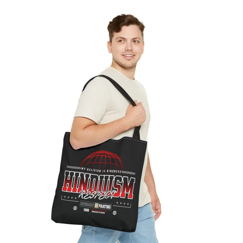 HINDUISM My Religion is Kindness Hinduism Respect Tote Bag $19.03