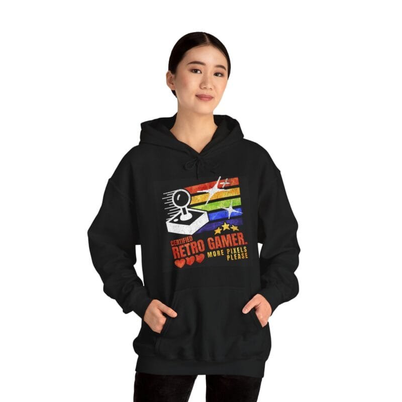 CERTIFIED RETRO GAMER - Unisex Heavy Blend™ Hooded Sweatshirt