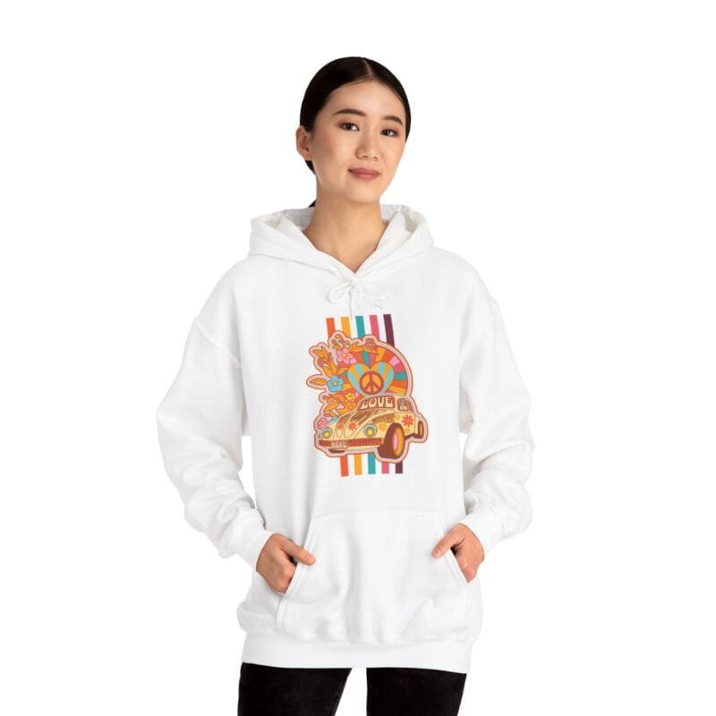 60'S FLOWER POWER-VOLKS - Unisex Heavy Blend™ Hooded Sweatshirt