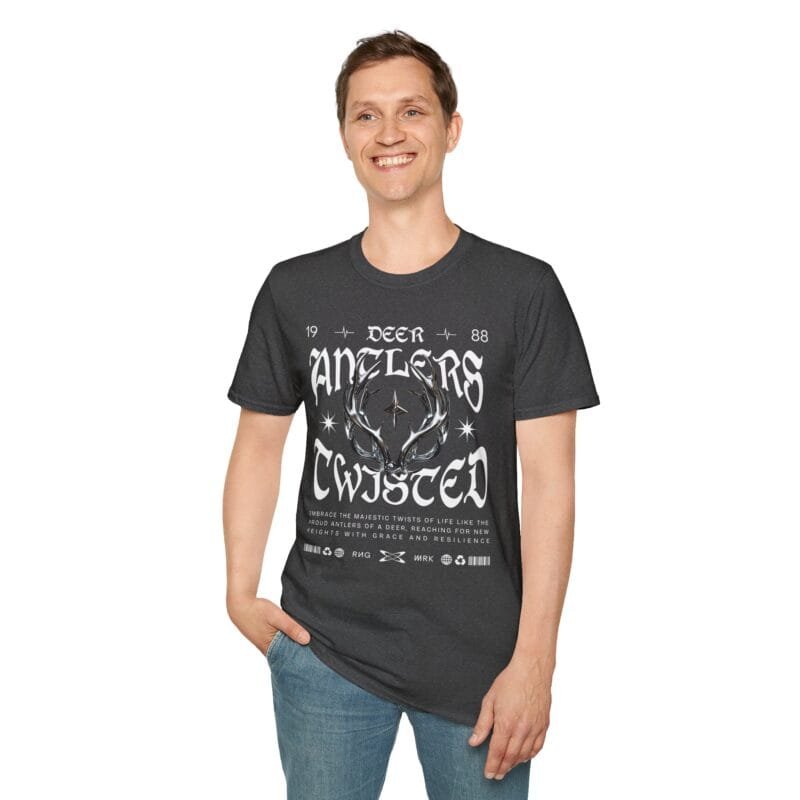 Deer Antlers - Unisex Soft style T-Shirt