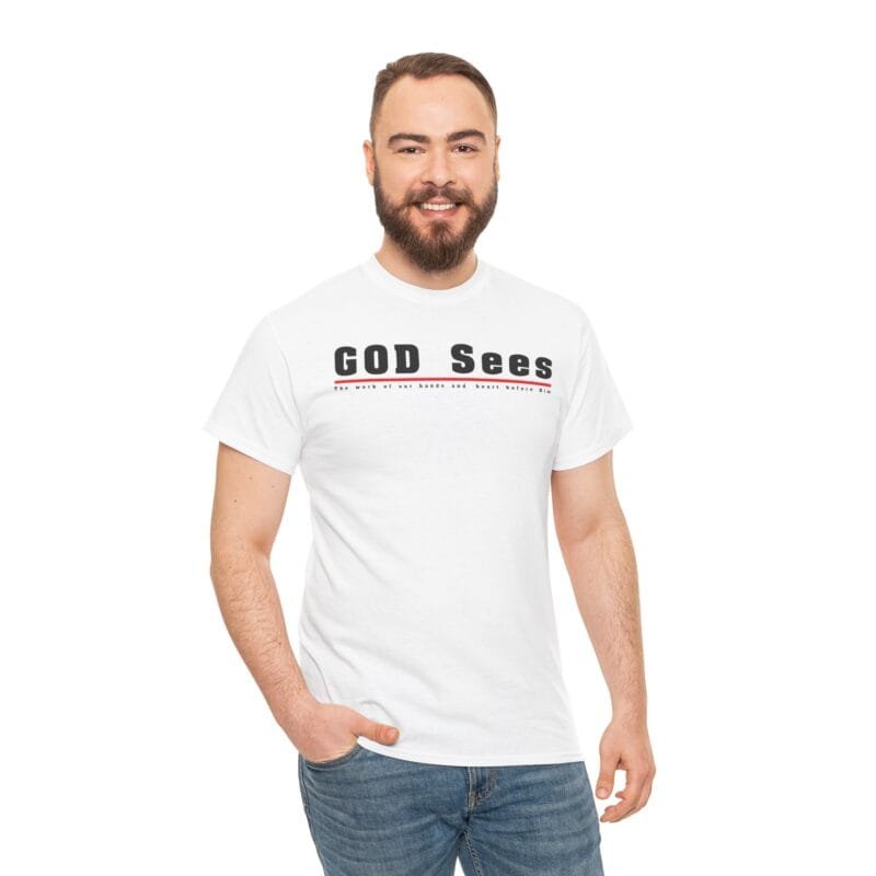 He knows in Unisex Heavy Cotton Tee $10.84