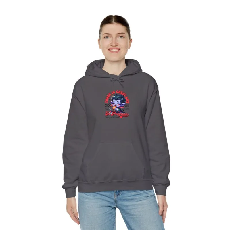 TODAY IS CHEAT DAY Fun Retro Graphic Hoodie for Gaming Enthusiasts - Perfect for Cozy Days! $35.57