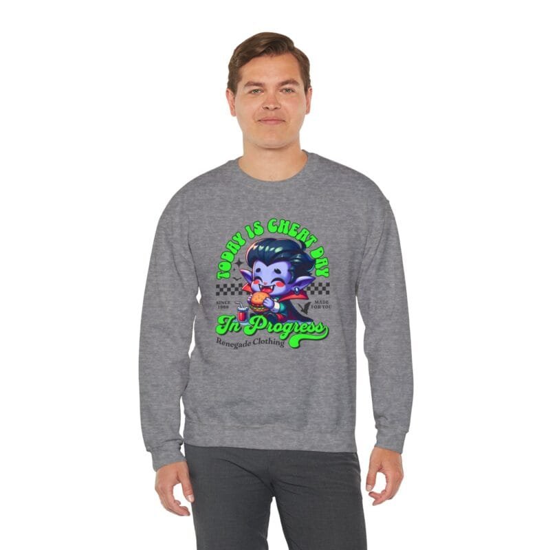 TODAY IS CHEAT DAY Unisex Heavy Blend™ Crewneck Sweatshirt $22.03