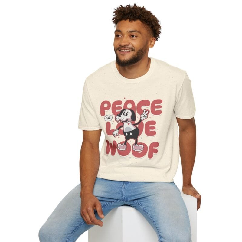 peace love woof t-shirt