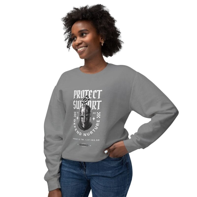 PROTECT & SUPPORT Unisex Lightweight Crewneck Sweatshirt $36.54