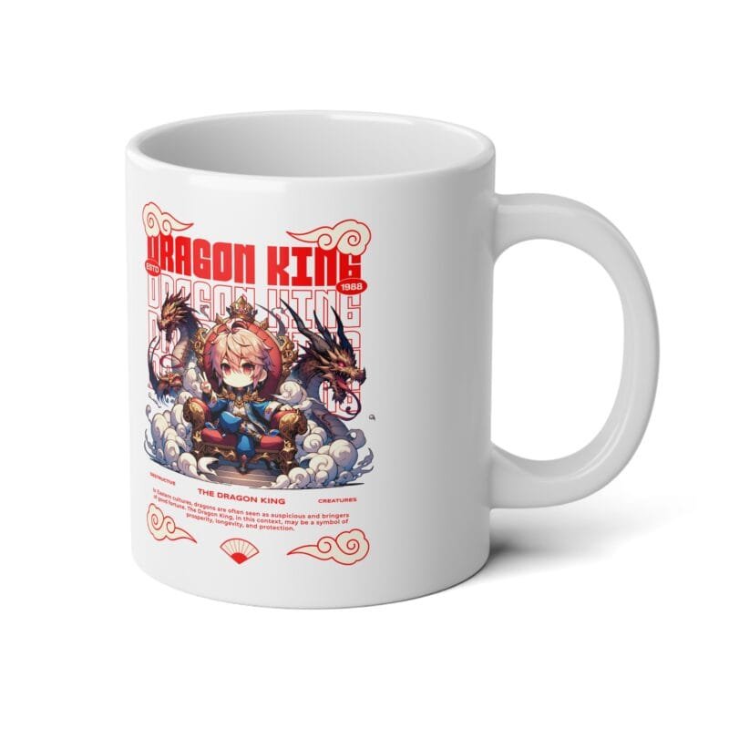 THE DRAGON KING Fantasy Dragon King Jumbo Mug - 20oz Coffee Cup for Gamers $15.73