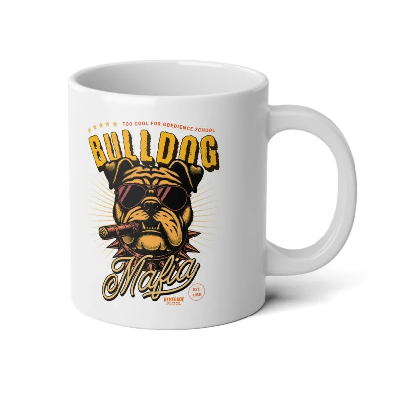 BULLDOG MAFIA Bulldog Vintage Jumbo Mug - Perfect for Dog Lovers and Coffee Enthusiasts $15.73
