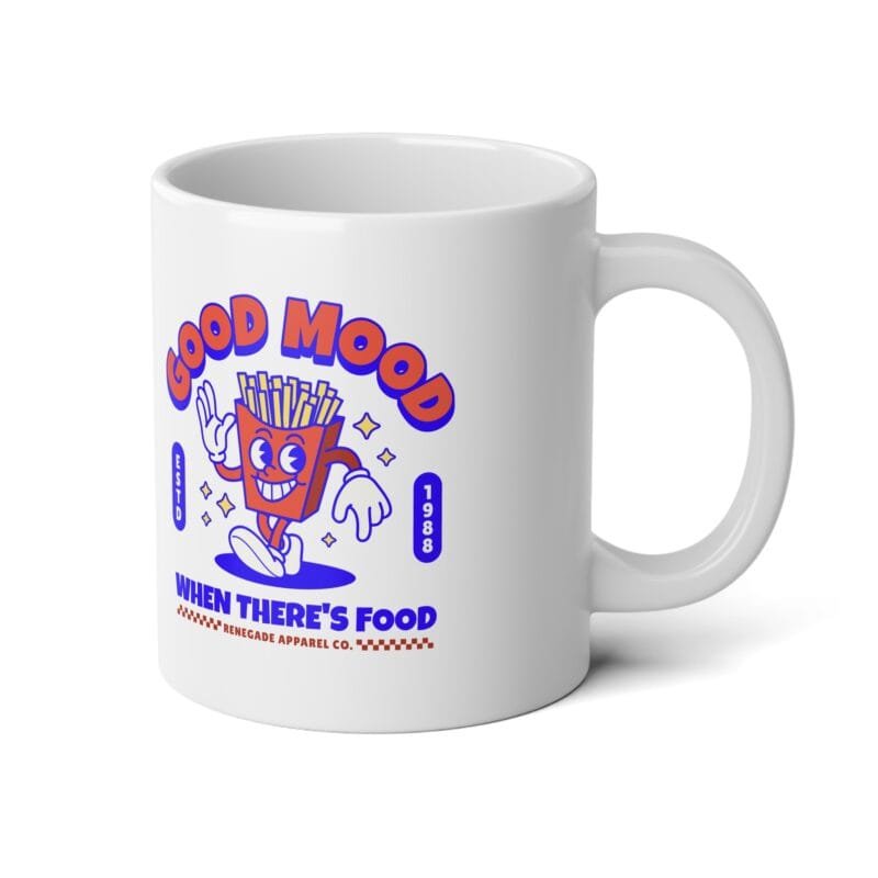 CUTE RETRO FRIES Good Mood Jumbo Mug - 20oz Coffee Cup for Food Lovers $15.73