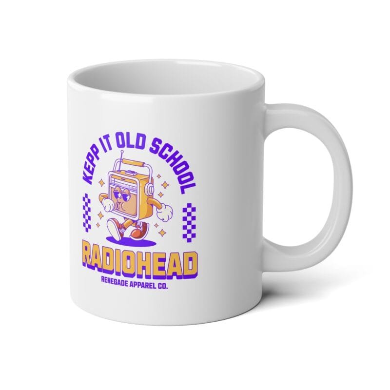 RADIOHEAD Vintage Radiohead Jumbo Mug - Keep It Old School 20oz $15.73