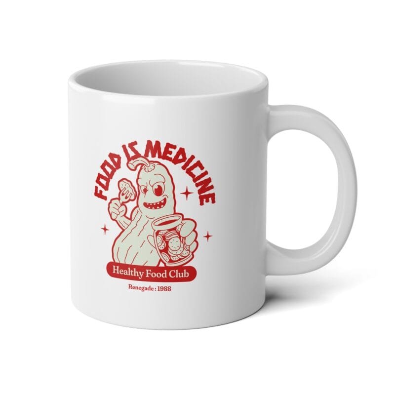 FOOD IS MEDICINE Jumbo Mug, 20oz $15.73