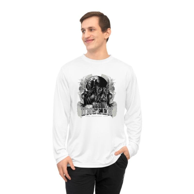 UNSEEN Unisex Performance Long Sleeve Shirt - 'Unseen' Graphic Tee for Active Lifestyle $20.8