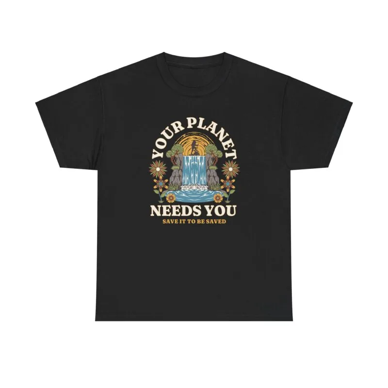 Your planet needs you - Eco-Conscious Unisex Heavy Cotton Tee - 'Our Planet Needs You' $11.76