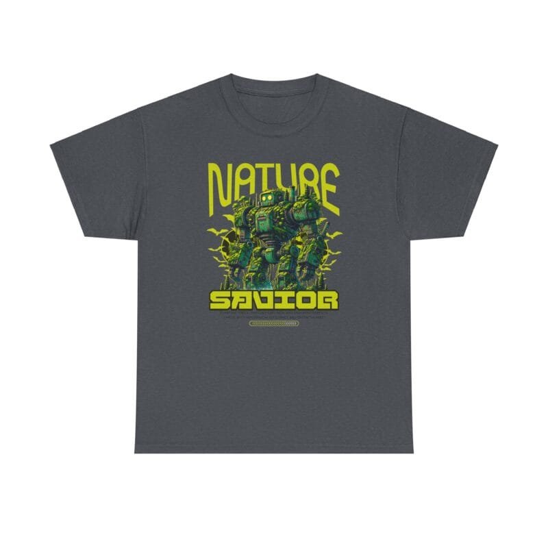 Eco robot - Nature Savior Unisex Heavy Cotton Tee - Eco-Friendly Fashion Statement $11.76