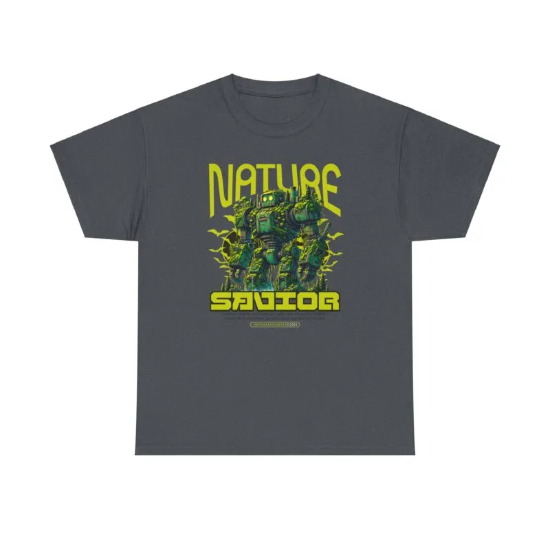 Eco robot - Nature Savior Unisex Heavy Cotton Tee - Eco-Friendly Fashion Statement $11.76