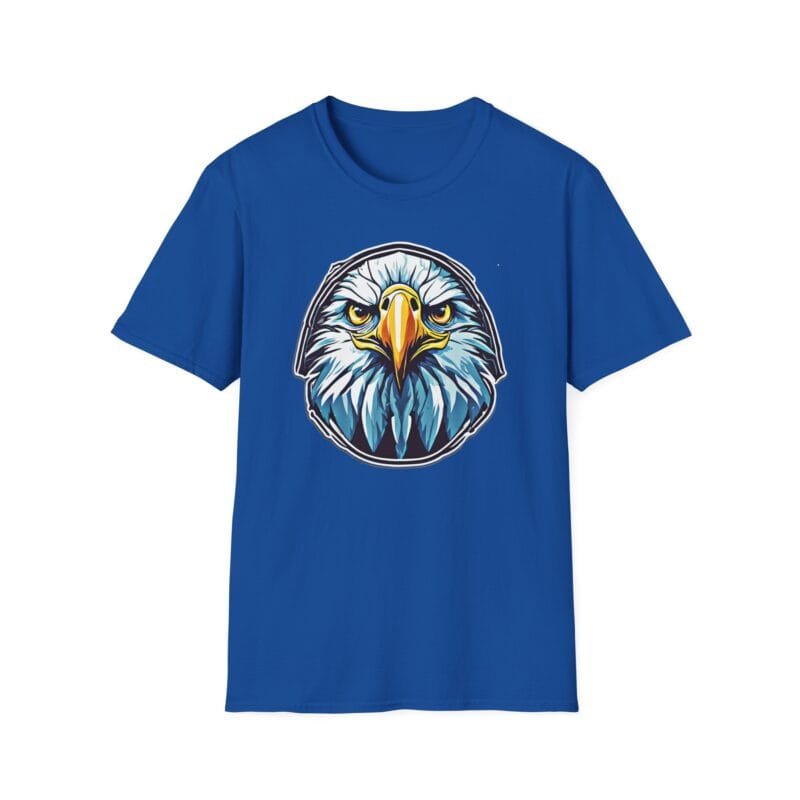Eagle 2 - Graphic Unisex Softstyle T-Shirt - 'Born to Rise, Built to Conquer' $16.97